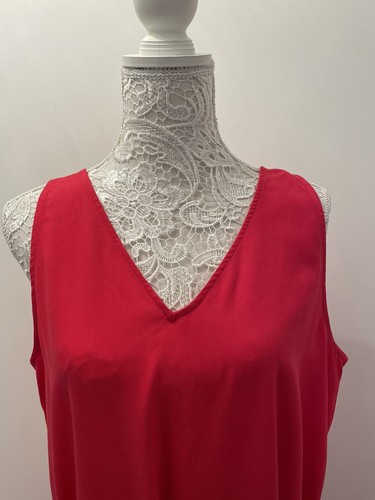 LADIES LA REDOUTE PINK V-NECK MAXI DRESS WITH TIE WAIST UK SIZE 16 BRAND NEW - Picture 2 of 9