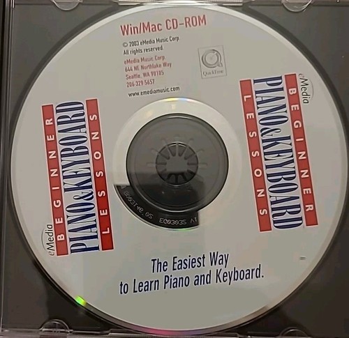 Beginner Piano and Keyboard Lessons CD-Rom ba,y eMedia for Windows Or Mac - Picture 2 of 5