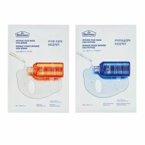 THE FACE SHOP Dr. Belmeur Intense Face Mask - 5 Sheets - Pore Care & Damage Repa - Picture 1 of 3