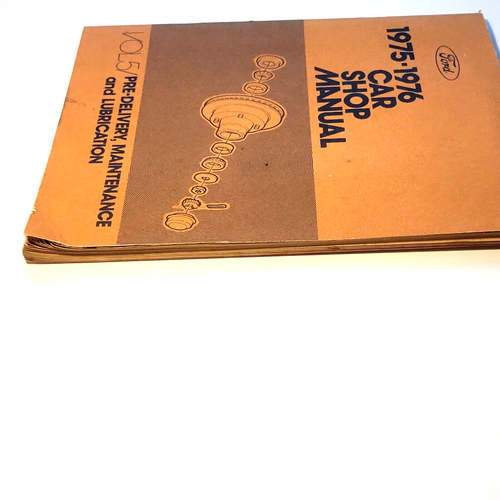 Ford Car Shop Manual 1975-1976 Vol 5 Pre-Delivery, Maintenance And Lubrication - Bild 3 von 10