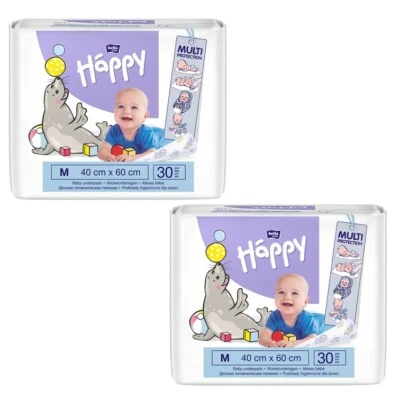 Wickelunterlagen bella baby Happy 40x60 cm 60 Stück (2x30 Stück)