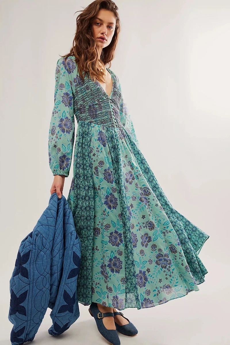 Free People Long Sleeve Formal Maxi Dresses for Women for sale | eBay