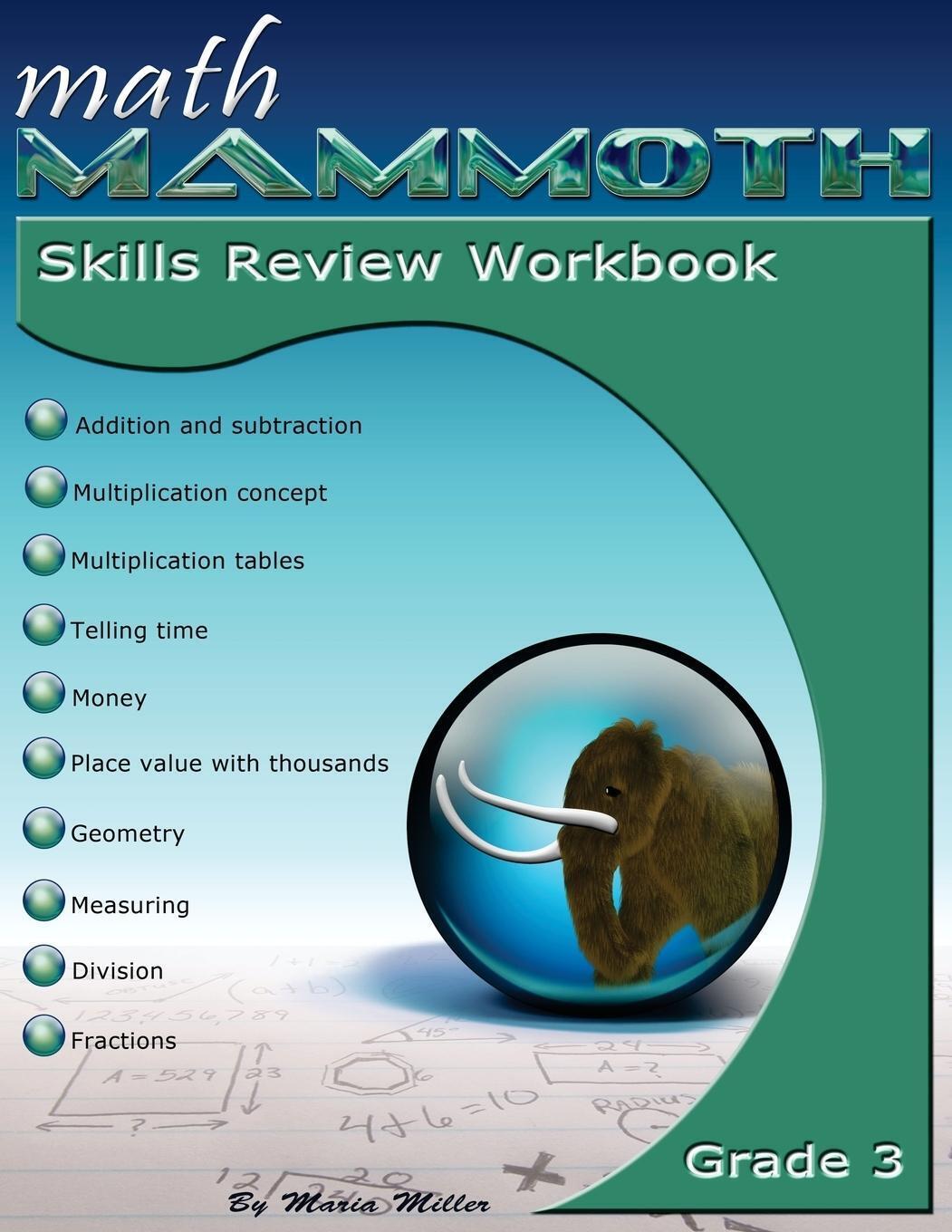 Thumbnail - Maria Miller | Math Mammoth Grade 3 Skills Review Workbook |