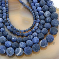 Wholesale Natural Matte Gemstone Round Spacer Loose Beads 4mm 6mm 8mm 10mm 12mm