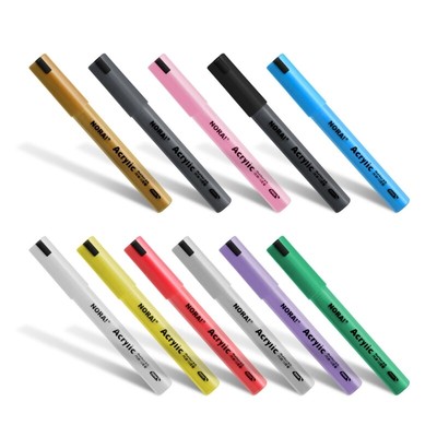 Press Type Tip Paint Marker Acrylic Paint Pen for Rock Painting and