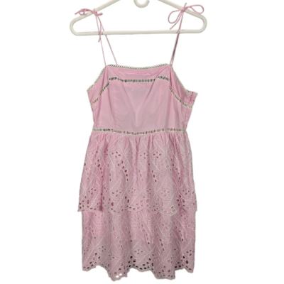 open lace back dress Romeo Pink Dress main image 1