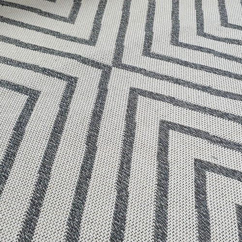 Cream Geometric Rug 100% Cotton Large Small Modern Striped Woven Washable Mat - Picture 32 of 41
