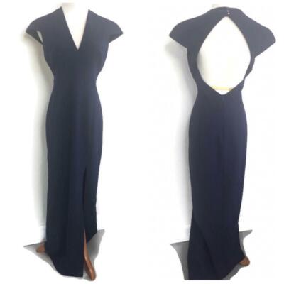dark navy maxi dress