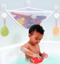 Mesh Bath Toy Holder - Kids Bath Toy Net for Tub, Bathtub Toy Holder Basket
