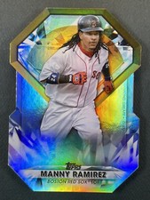 Manny Ramirez #DGDC-55 2022 Topps Series 1 Gold Refractor Diamond Greats Die Cut