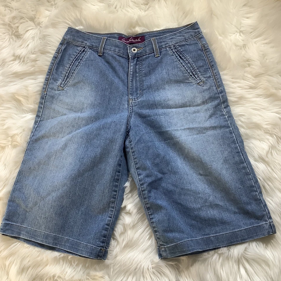 Pantalones cortos vaqueros Bermudas azules para mujer Gloria Vanderbilt TALLA 10 (32x14) Foto 4 de 4