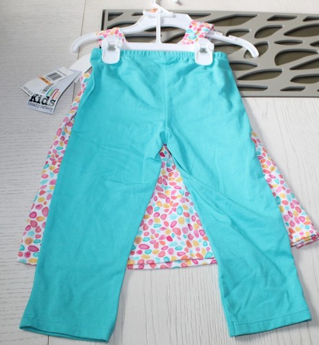 KIDS HEADQUARTERS Little Girls Draw-Straps Printed Tunic&Capri Leggings Set 6X - Picture 3 of 6