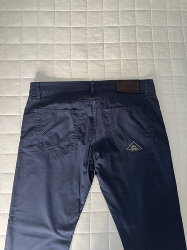 PANTALONE ROY ROGER'S UOMO TAGLIA XL COTONE BLU PANTALONI PRIMAVERA ESTATE NAVY - Foto 6 di 9