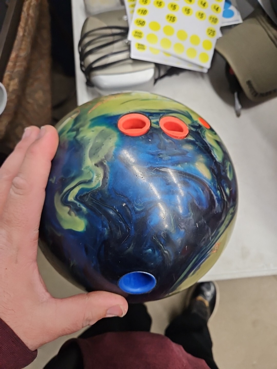 Match Up B/Y/R Hybrid, Black, Yellow, Royal, Bowling Ball