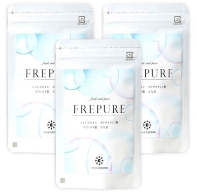 COCORO FREPURE Breath Care Supplement Probiotic Chewable JAPAN 3 Packs