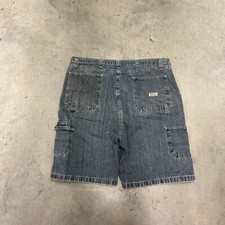 Vintage Y2K grey wash faded baggy carpenter jorts