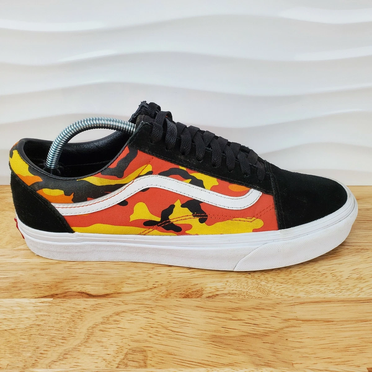 Mens vans orange sale