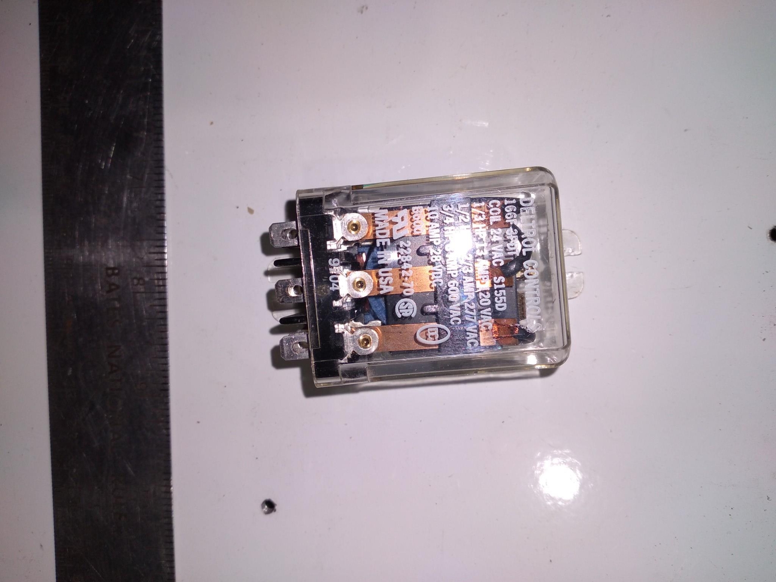 DELTROL CONTROLS 166F 3PDT COIL 24VAC S155D 10AMP 28VDC ( 1 LOT OF 3 ...