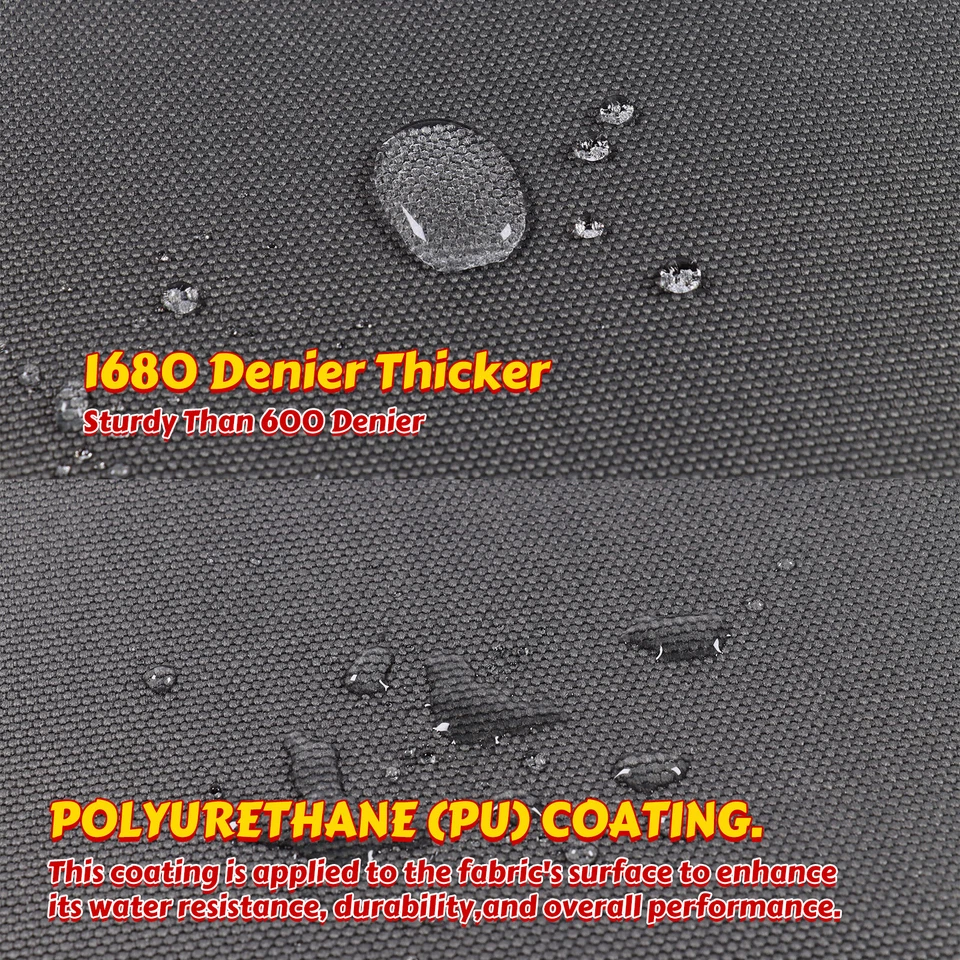 PU 1680D H/duty Marine Canvas Fabric Water Tear Abrasion Resist Cover Materials - image 2 of 4