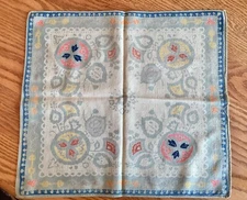 Antique Early-mid 1900’s GERMAN Centerpiece Linen Doily, 15.5” x 17.5”