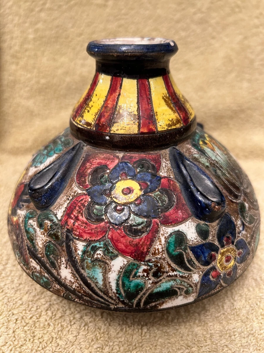 イタリア「セラミックパオリ」の水差し （底にＩＴＡＬＹ　６２９／３5のサイン） italy vase products for sale | eBay