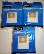 3 (3CT) Hart STANDARD SHOP VAC BAGS; Fits Most 6-16 Gallon Shop-Vac 9 Total Bags