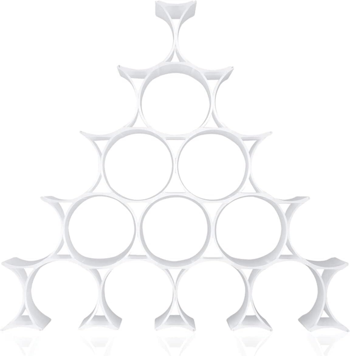 Kartell 76801Z Portabottiglie da 16 Pezzi, Opalino, Acrilico Opalino