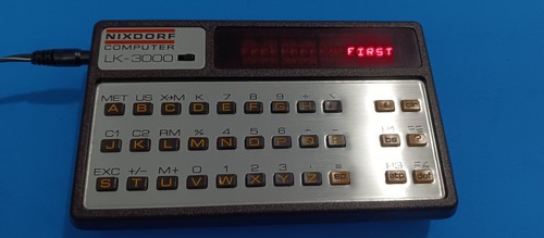 Nixdorf LK-3000 Computer Translator Vintage, Power Adapter, 1 Notepad Cartridge