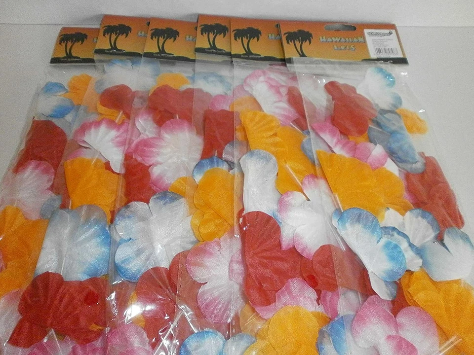 Blumenkette Hawaii hell 96 cm, Hawaiikette Party, Festival, Deko, Schmücken