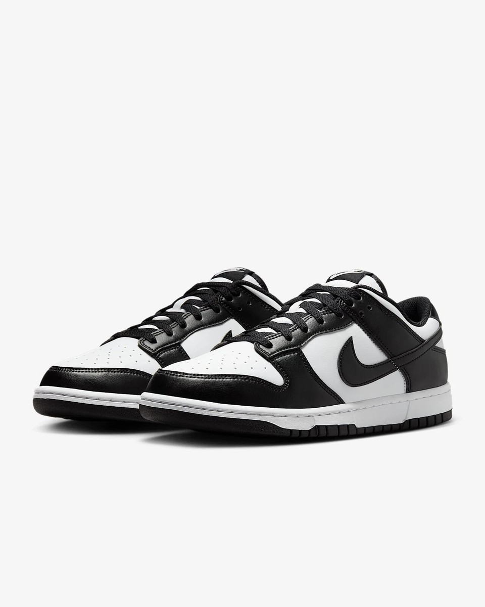 Nike Dunk Low Retro HF5441-100 White/White/Black Men Shoes | eBay