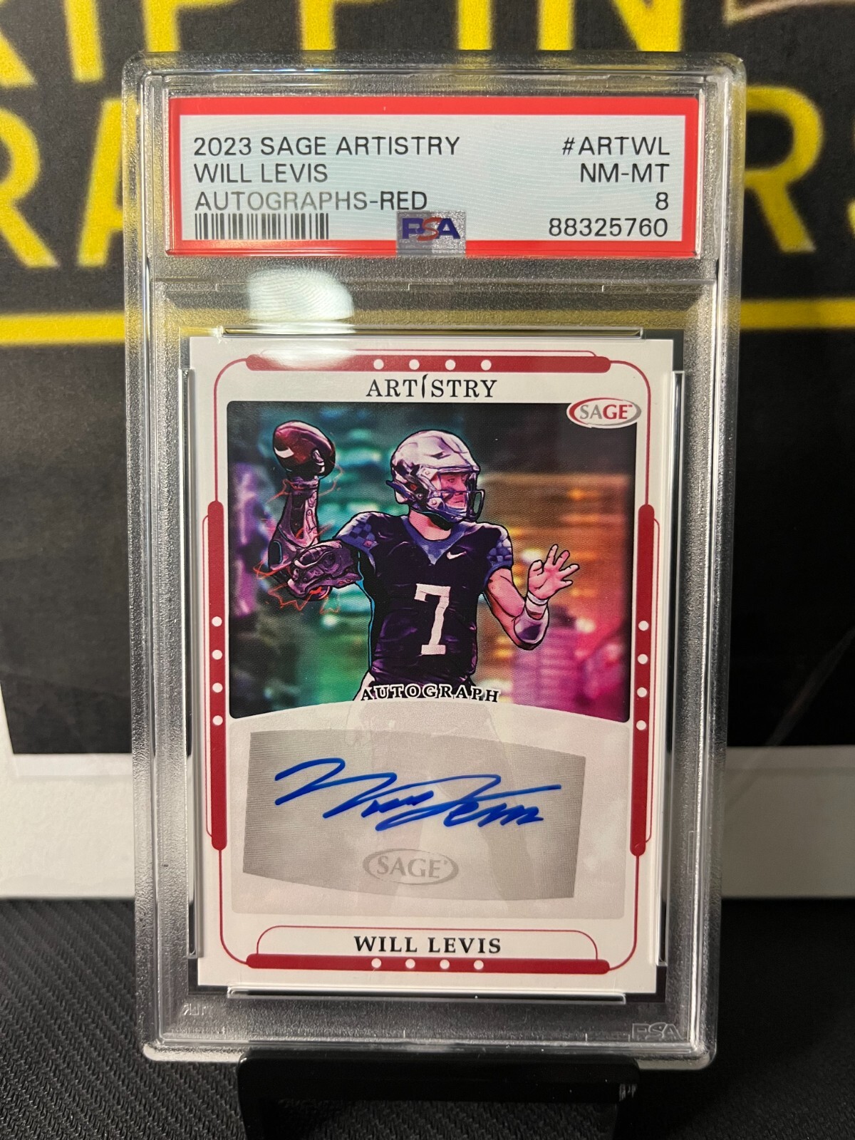 Will Levis Sage Artistry Autographs #ARTWL Red