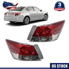 Tail Lights Assembly Brake Lamps For 08-12 Honda Accord Sedan Driver&Passenger