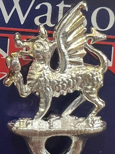 "Cucharadita de dragón galés chapada en plata de colección Watsons de 4,5"" Gales" - Imagen 2 de 14