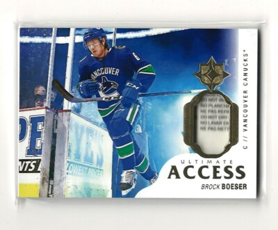 2018/19 UD Upper Deck Ultimate Brock Boeser Access Gold Laundry Tag /3