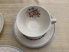 Set 3 Salad Plates 2 Tea Cups and Saucers Vintage Wedgwood Evenlode Corinthian — photo 7