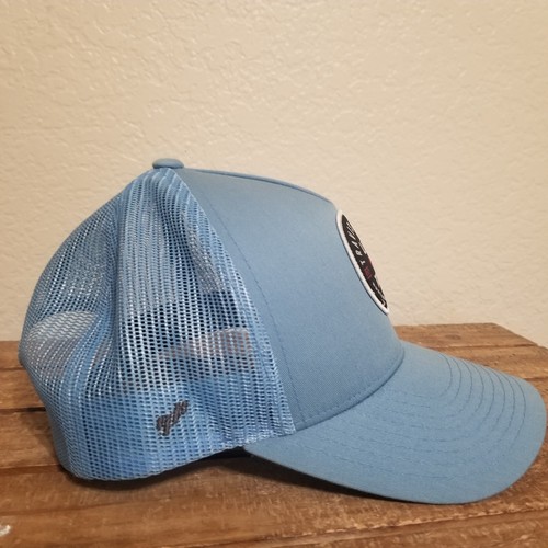 Travis Mathew Life On Tour Cap Trucker Hat Snapback Adjustable FlexFit Blue - Picture 2 of 7