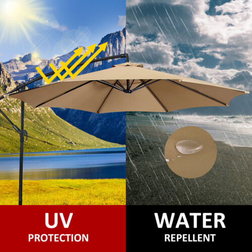 Patio Umbrella Canopy Top Cover 6/8 Ribs Replacement Top Outdoor Market Yard US - Picture 44 of 46