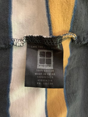 Insight Men’s Stiped Short Sleeve Top Size L - Picture 4 of 5