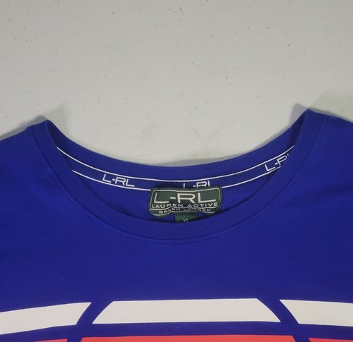 L-RL LAUREN ACTIVE WOMENS CREW NECK SHIRT, Sz XL, Royal Blue, L/S, Pullover Logo - Picture 5 of 13
