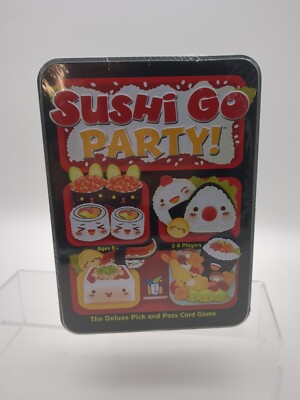 Sushi Go Party! Deluxe Pick and Pass Card Game Ages 8+ 2-8 Players *NEW SEALED*