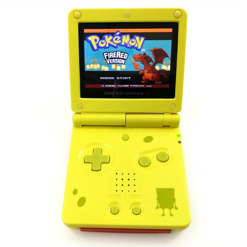 Nintendo Game Boy Advance SP Console AGS-101 Backlight LCD GBA SP -SpongeBob - Picture 3 of 7