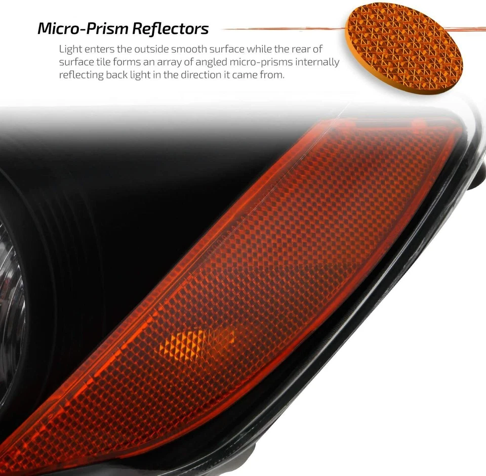 Juegos de faros izquierda+derecha para Toyota Camry 2007 2008 2009 negros 07-09 Foto 2 de 4