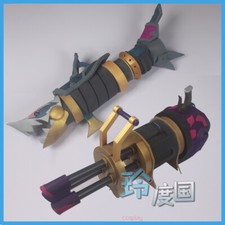 Arcane: League of Legends Jinx Cosplay Minigun Weapon Props Kits EVA Halloween