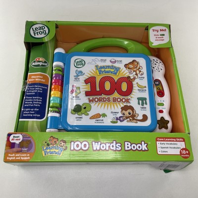Leap Frog Learning Friends 100 Words Book English/Spanish Bilingual Box Damage