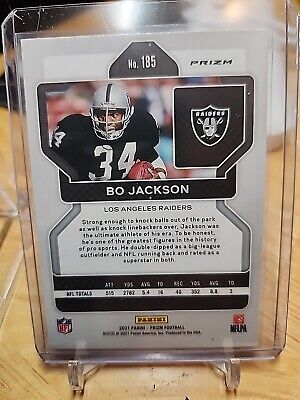 BO JACKSON 2021 PANINI PRIZM SILVER REFRACTOR RAIDERS NICE BO JACKSON 2021 PANINI PRIZM SILVER REFRACTOR RAIDERS NICE
