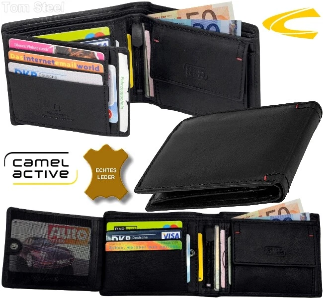 Camel Active Vintage Wallet Men's Wallet Horizontal Wallet Leather - Image 2 of 4