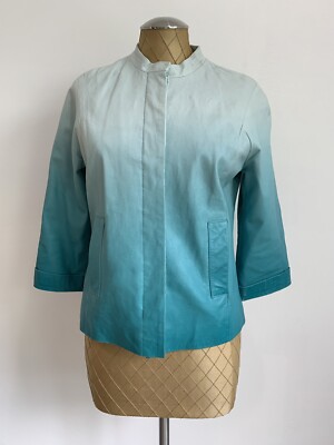 Cache  leather jacket size small Very unique colors Button down