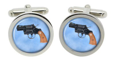 Python 357 Magnum Manschettenknöpfe In Chrombox