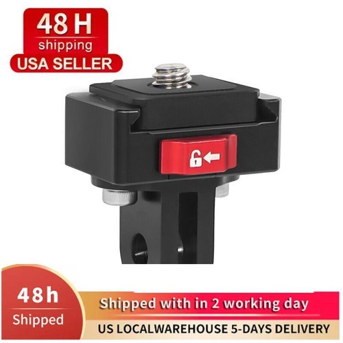 1/4" Screw Quick Release Plate Mini V Mount Adapter for DSLR Camera Tripod GoPro