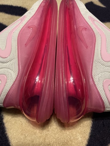 Scarpe Nike Air Max 720 bianche laser rosa fucsia rialzate AR9293-103 da donna taglia US 6 - Foto 4 di 12